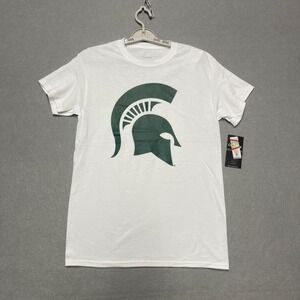Michigan State University Spartans Shirt Mens Small White NCAA College  Game Day